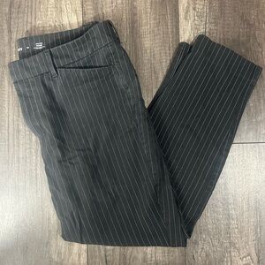 Old Navy - Dark Grey Pin Strip Pixie Dress Pant - Size 12